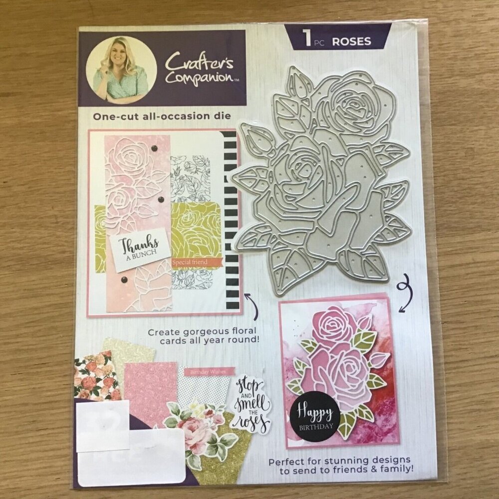 Crafters Companion Roses One Cut All Occasion Die 1 PC Card Making Scrapbooking